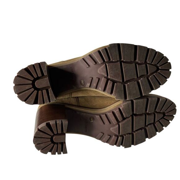 Vince Camuto Donna Lace Up Heeled Hiker Bootie Sandy Brown Size 11 - Picture 6 of 7